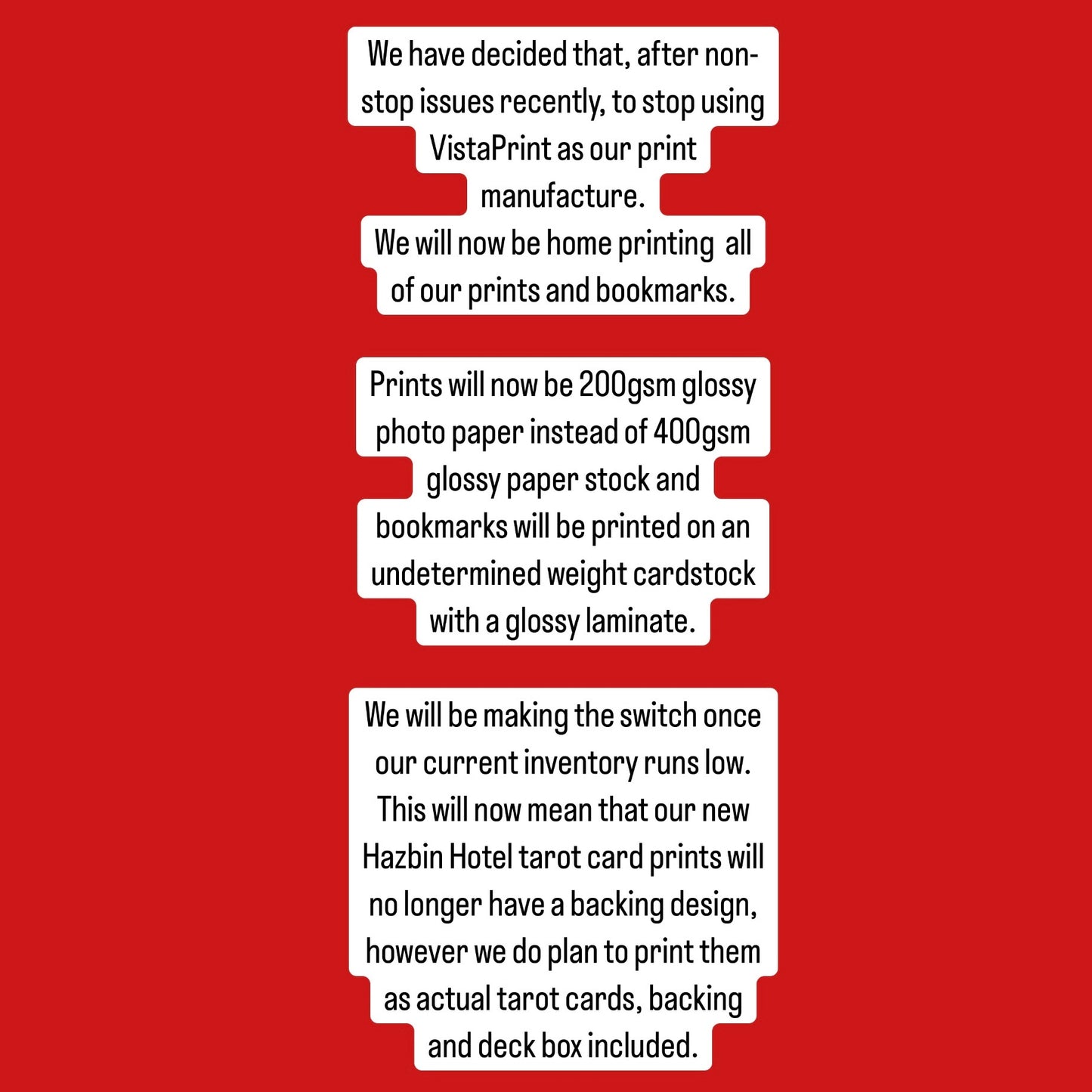 Hazbin Hotel Tarot Card Prints