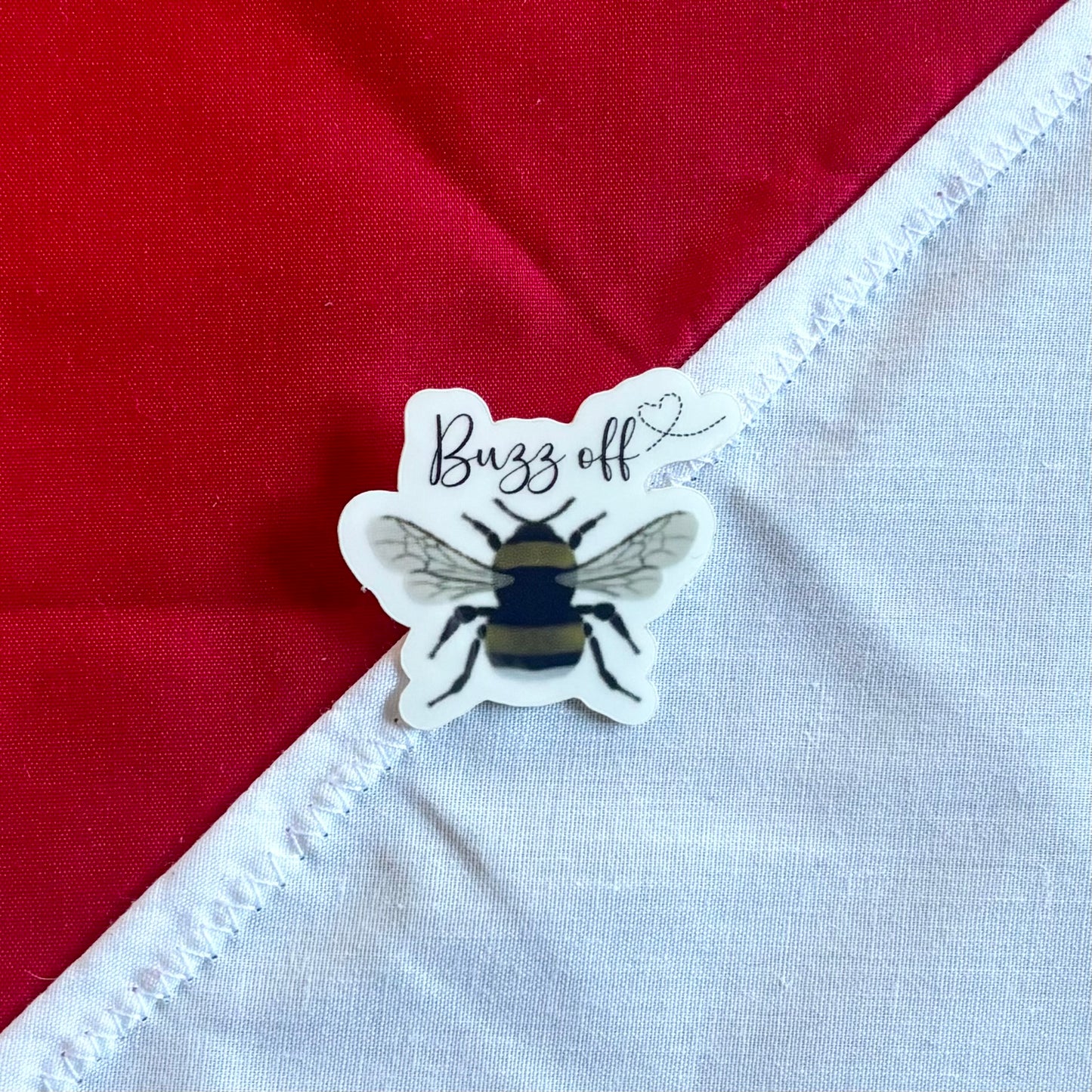 Buzz Off sticker