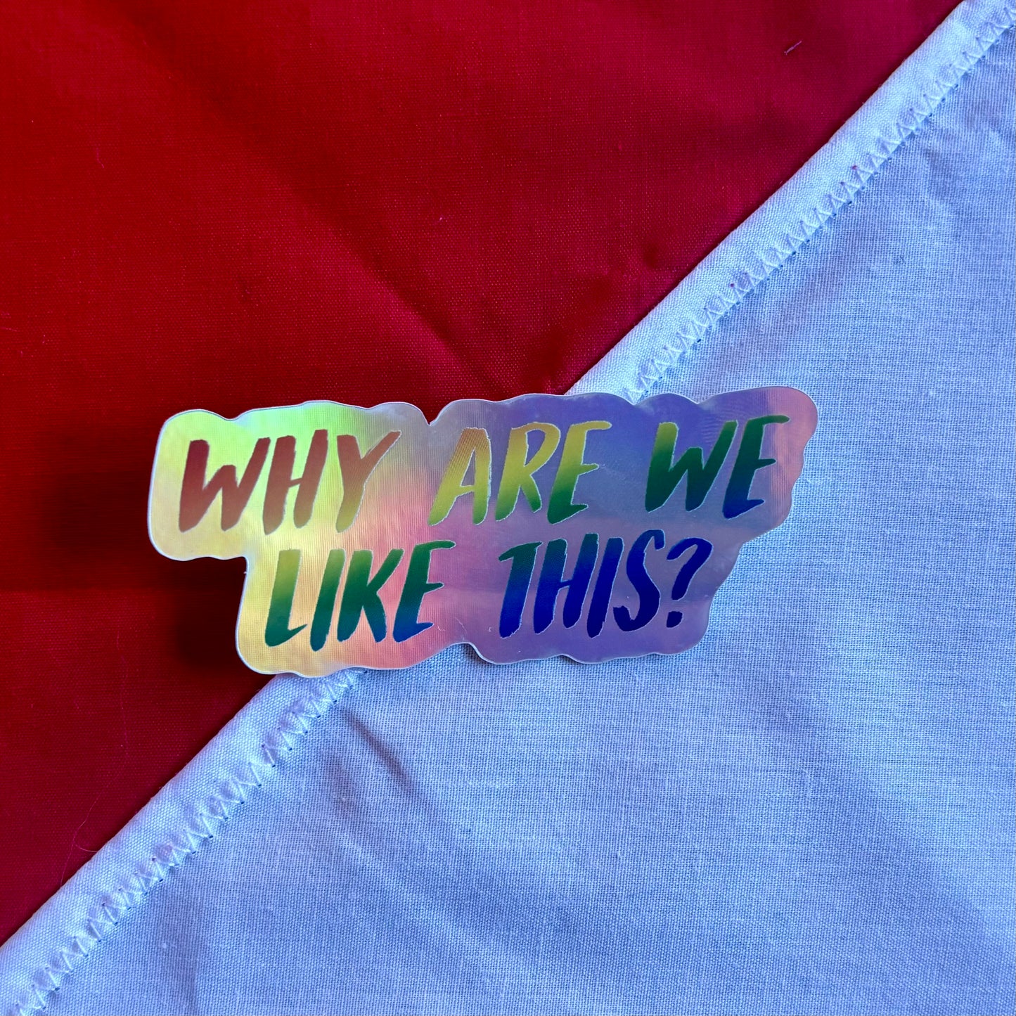 Why Are We Like This? sticker