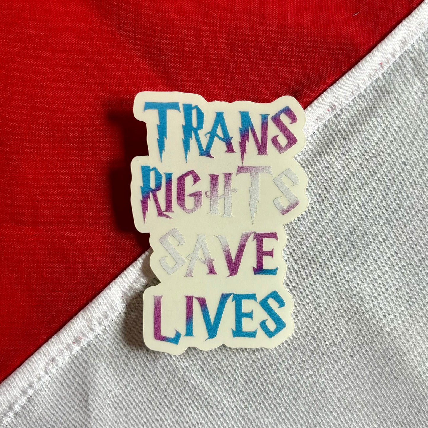 Trans Rights Save Lives sticker