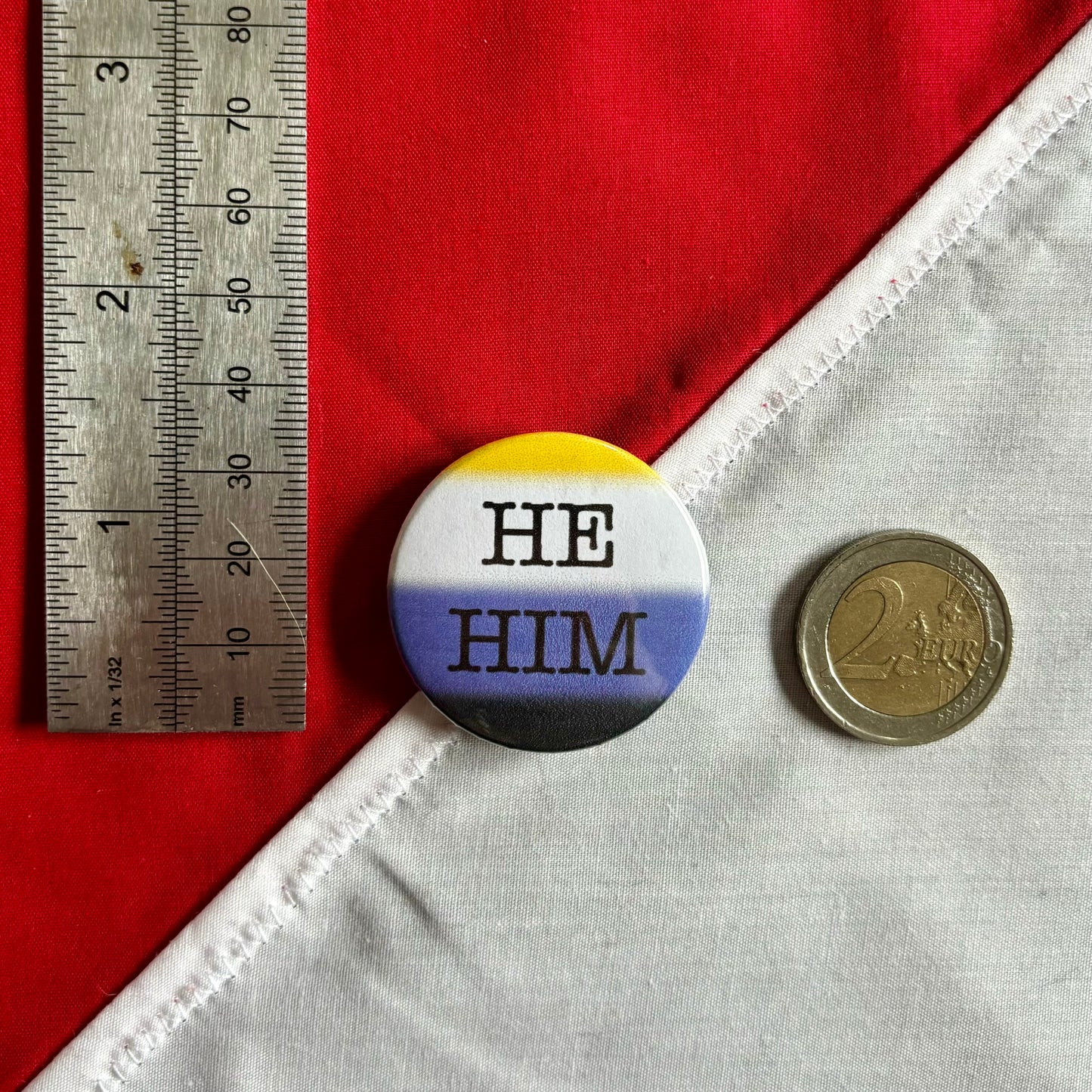 non-binary pronoun badge sizing