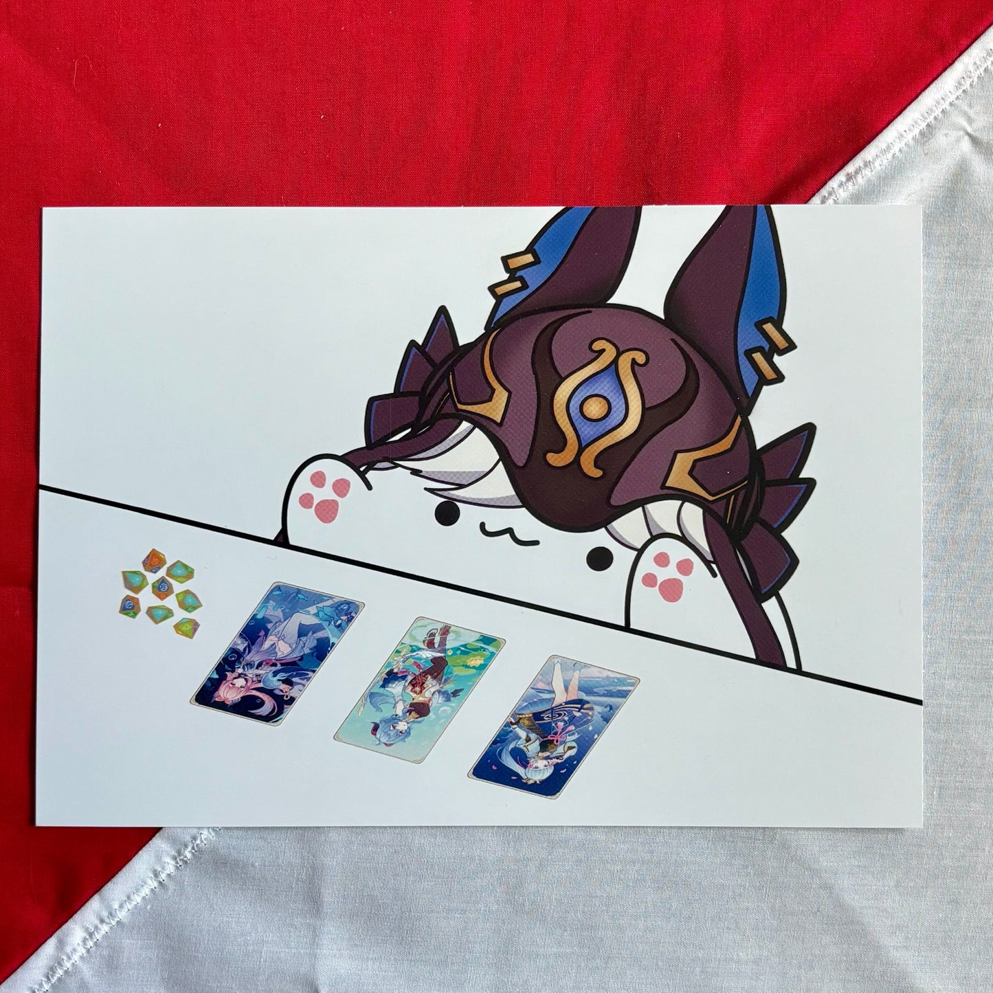 King of Invokations - Freeze - Genshin Impact Print