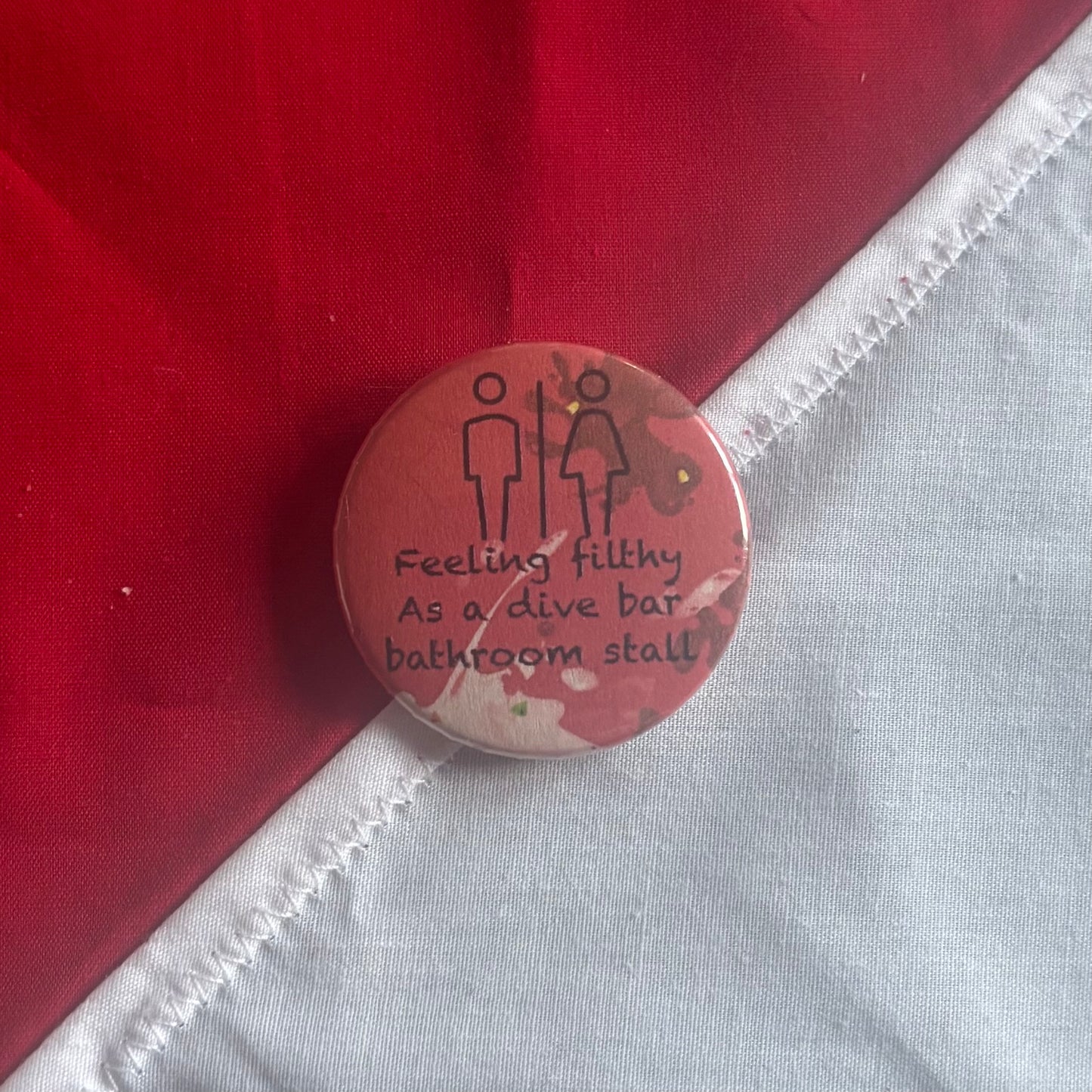 Feeling Filthy - Hazbin Hotel Badge