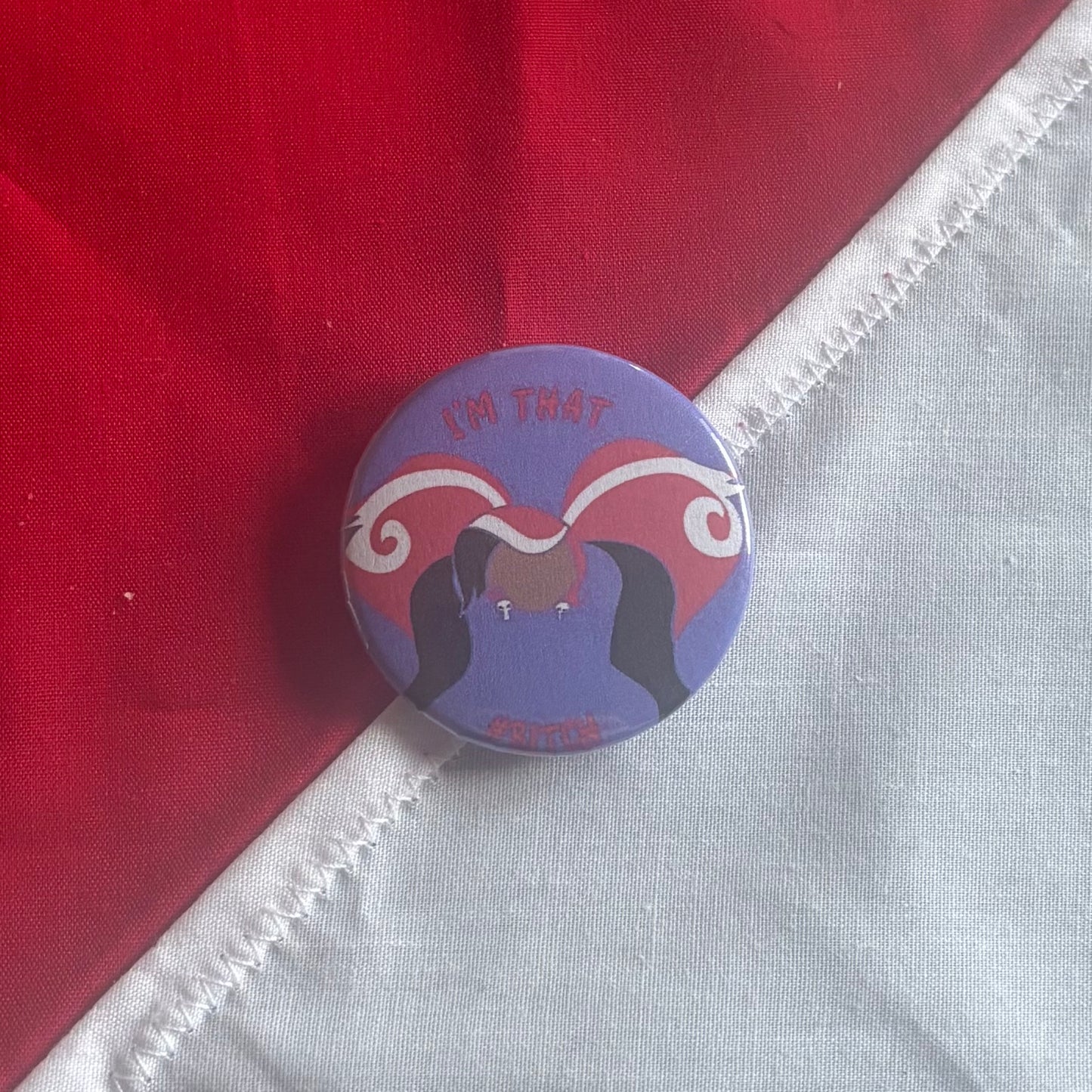 #Bitch - Hazbin Hotel Badge