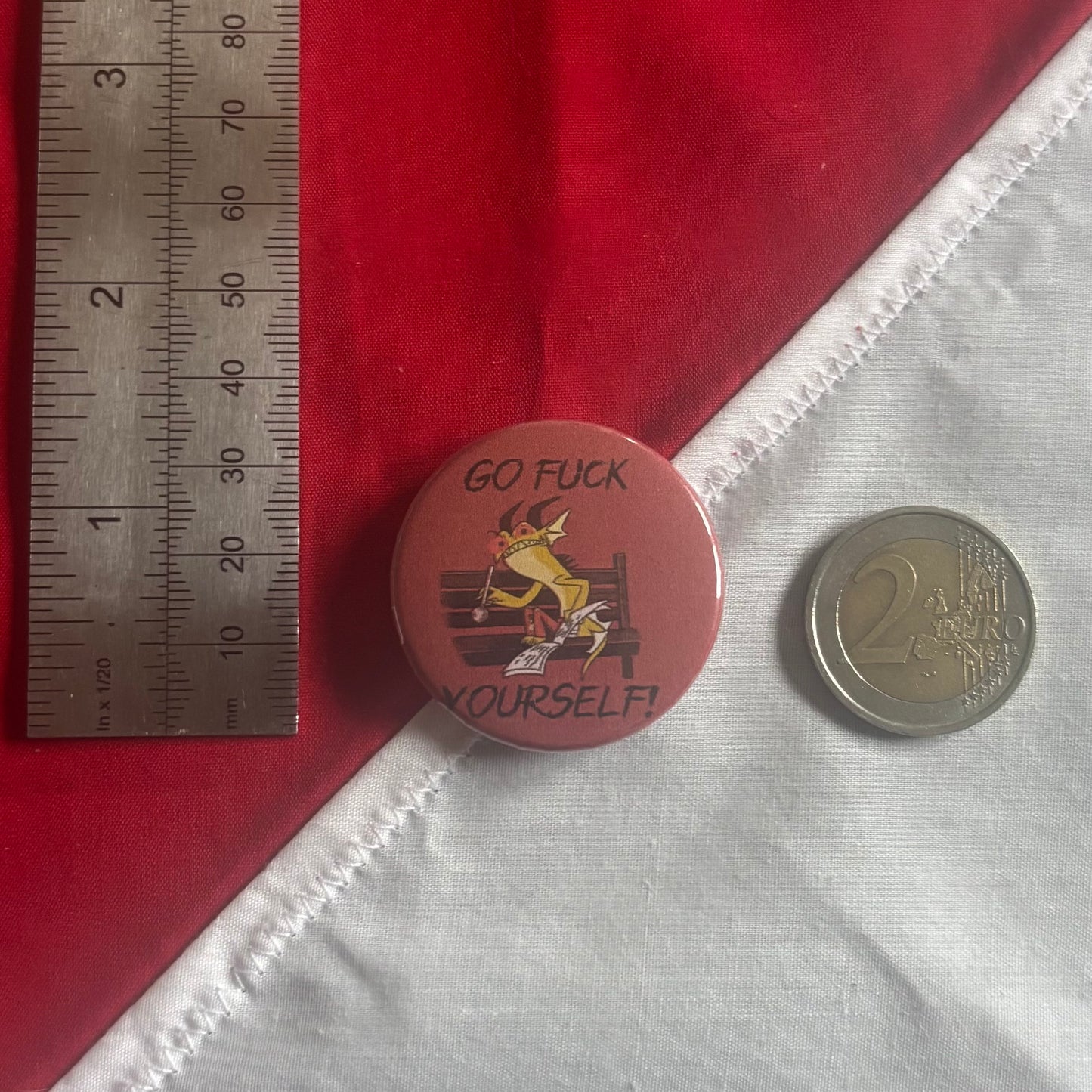 Go Fuck Yourself - Hazbin Hotel Badge Pair