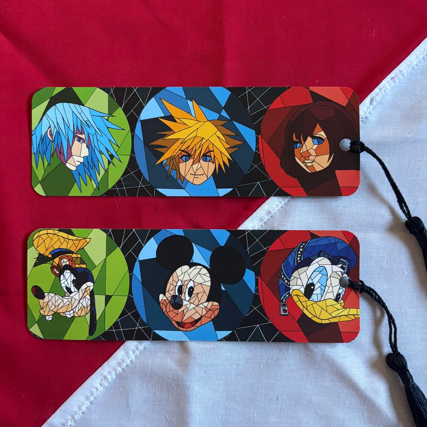 Stained Glass - Kingdom Hearts Tassel Bookmarks