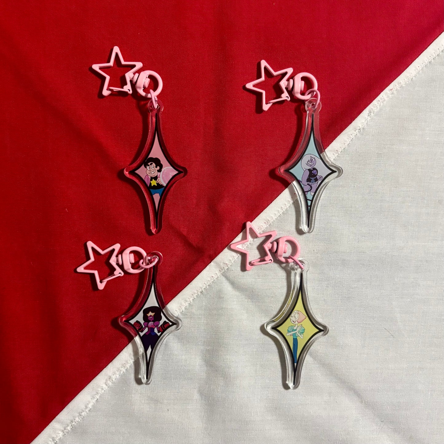 Crystal Gem Diamonds - Steven Universe Charms