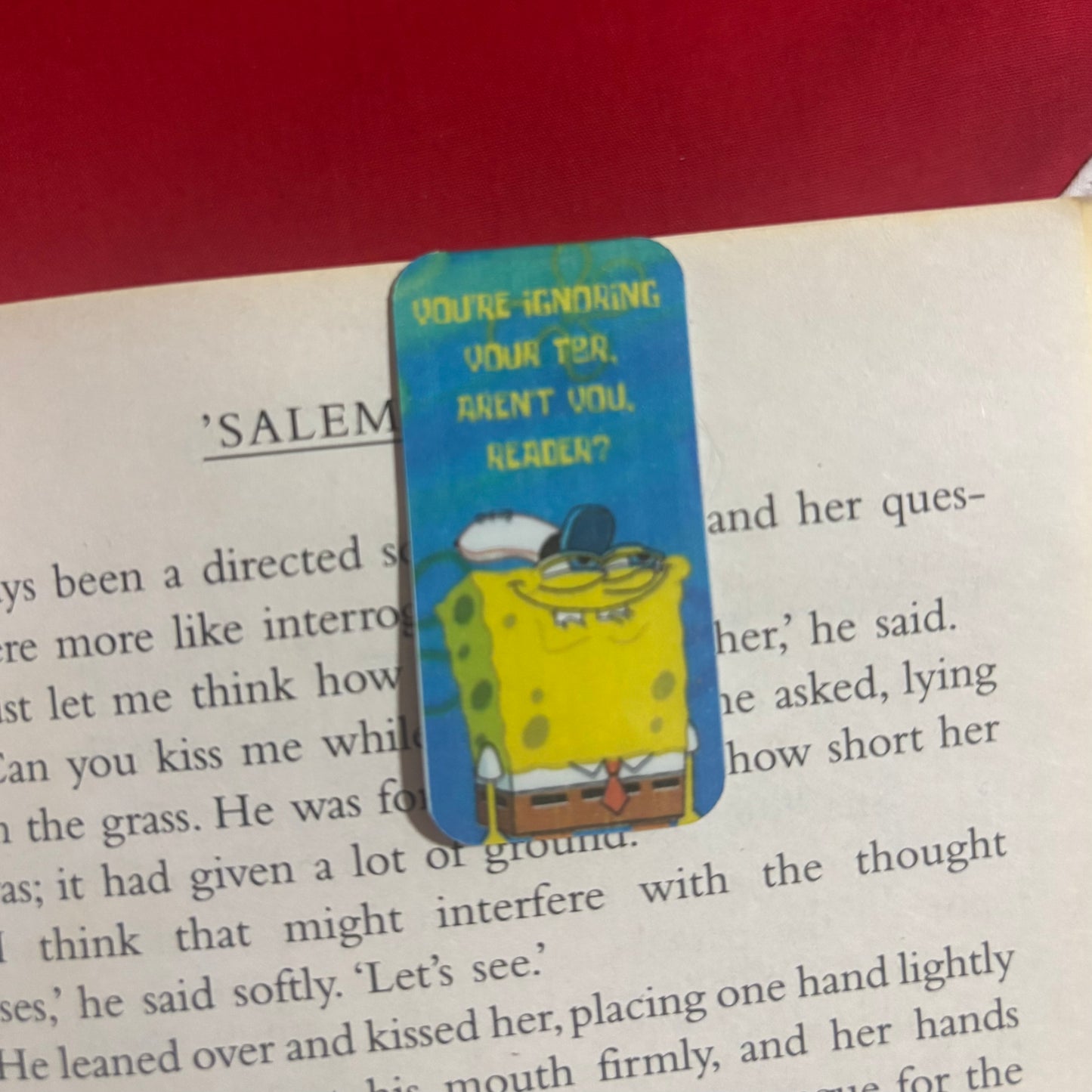 Smug Spongebob Magnetic Bookmarks