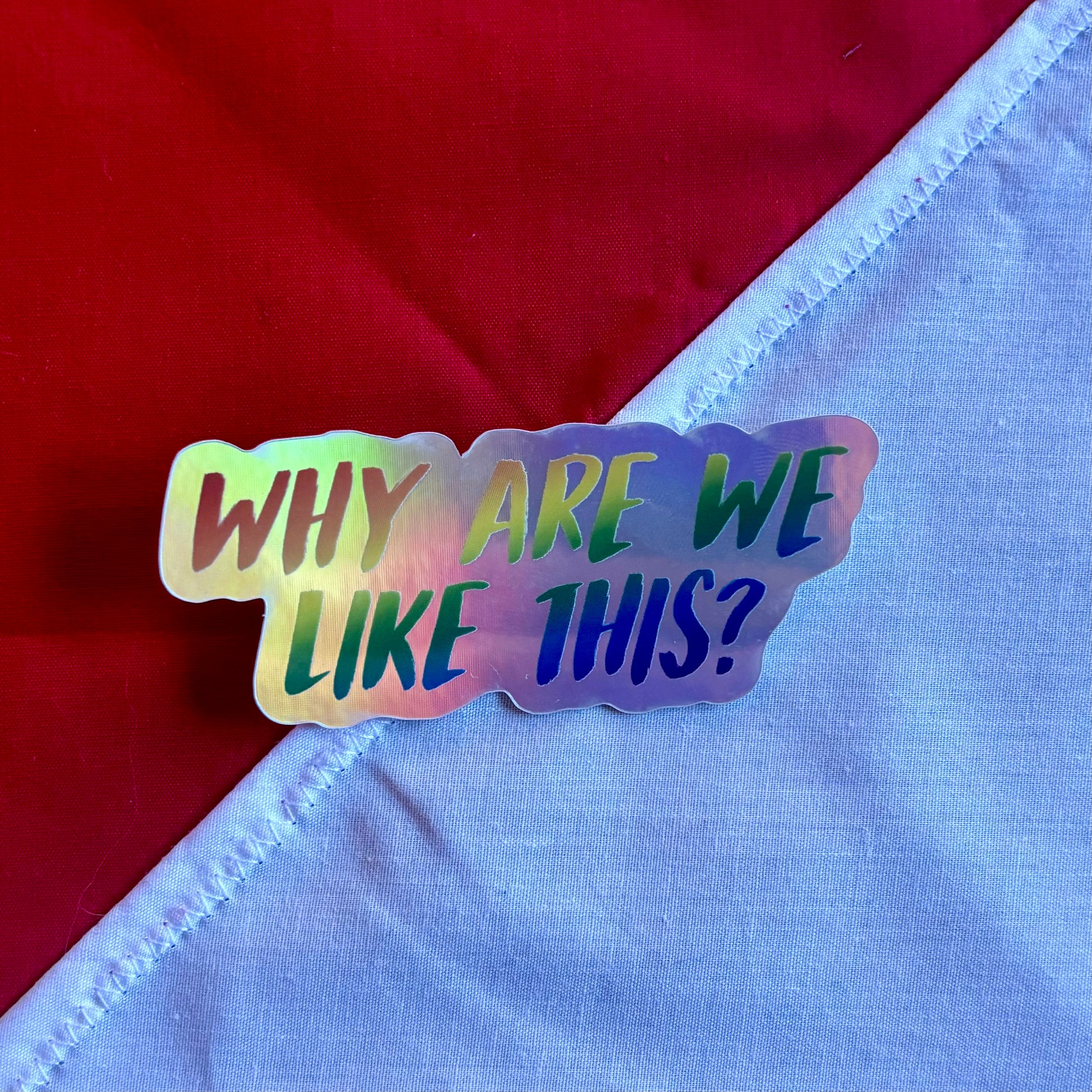 Why Are We Like This? sticker