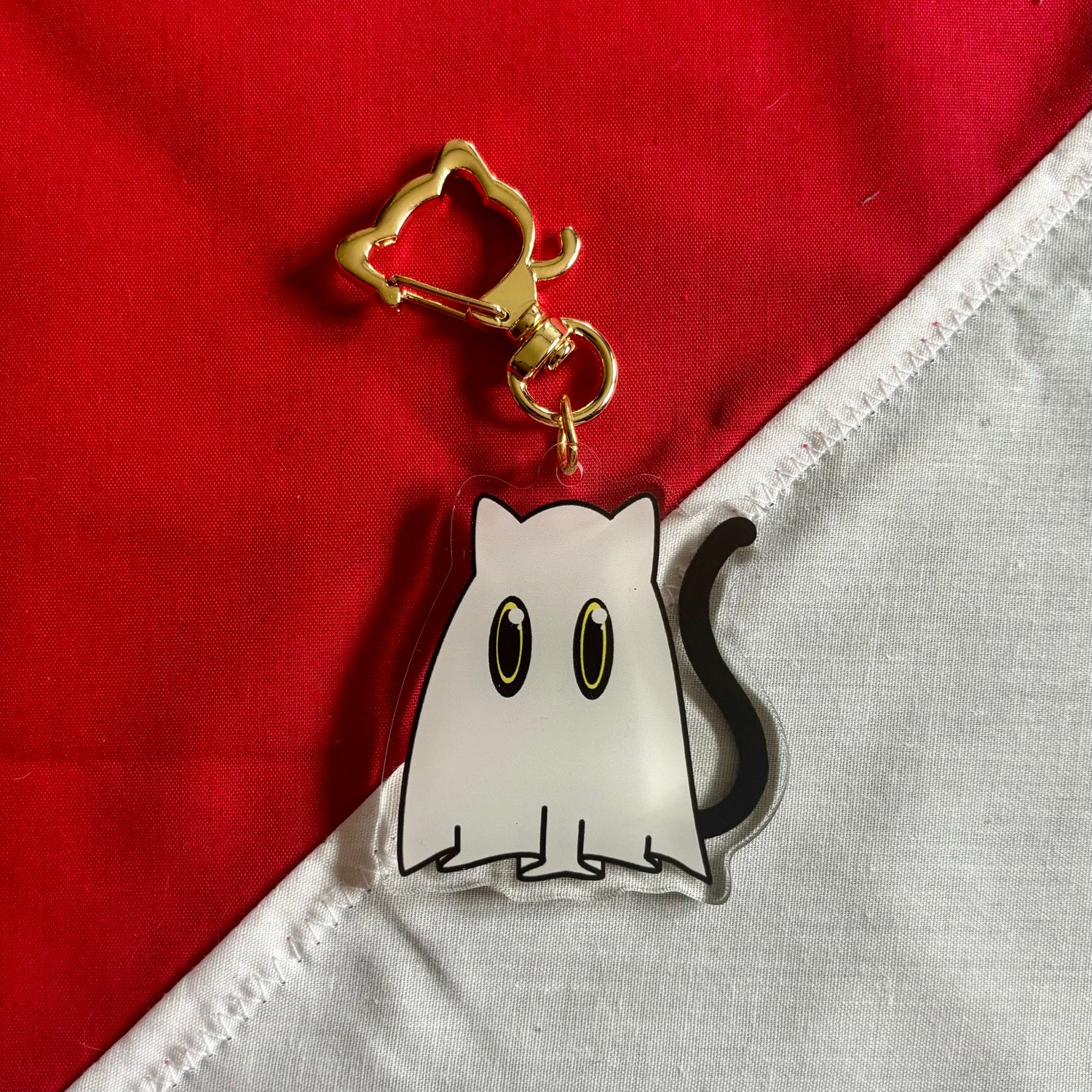 Cat ghost charm