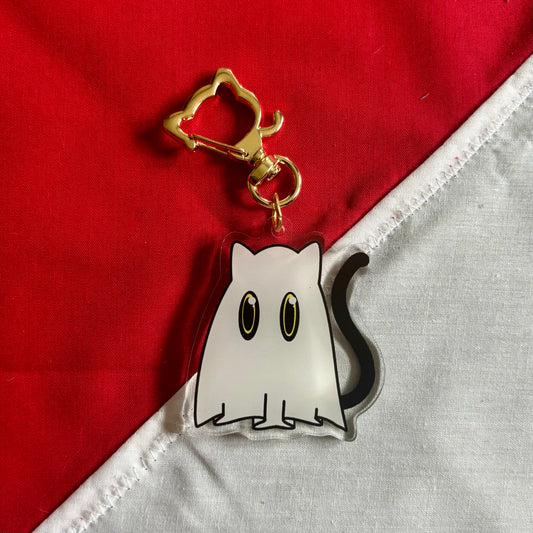 Cat ghost charm