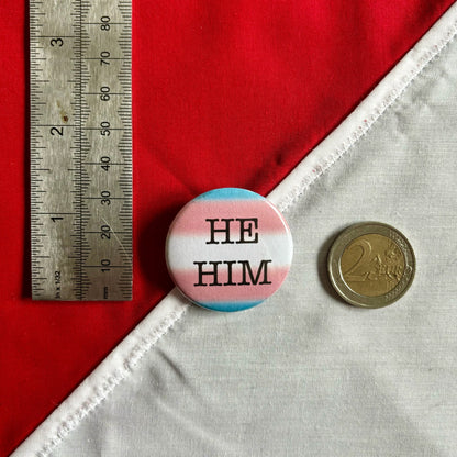 Trans Pronoun Badge