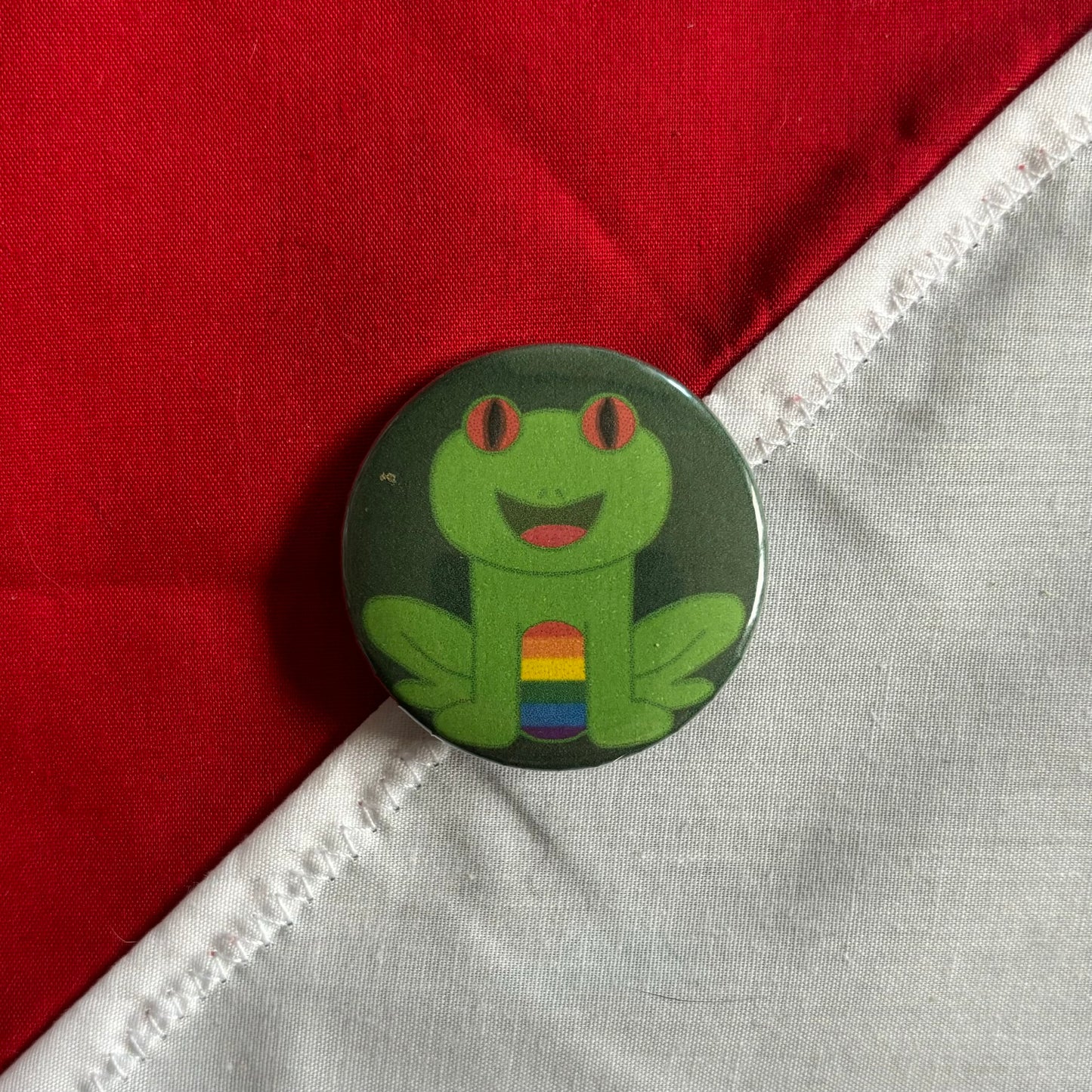 Pride Frog Badge queer