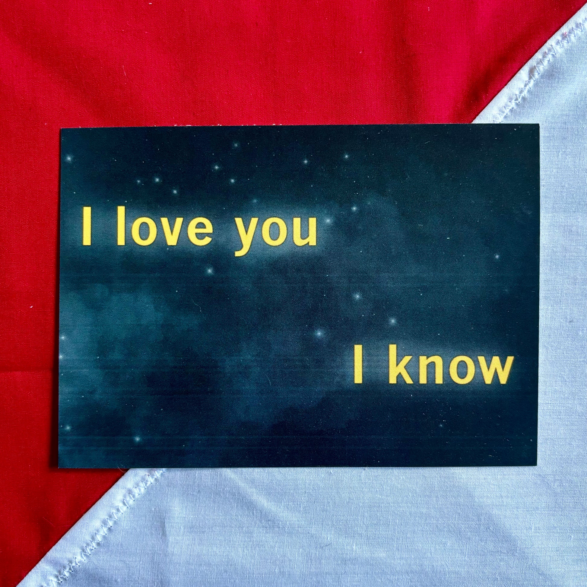 I Love You postcard front