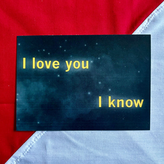 I Love You postcard front
