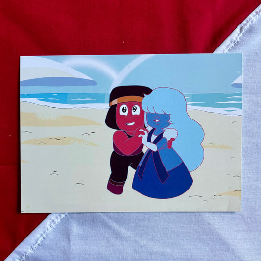 Ruby and Sapphire print