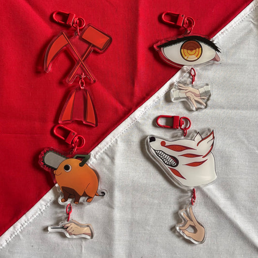 Chainsaw Man Connector Charms