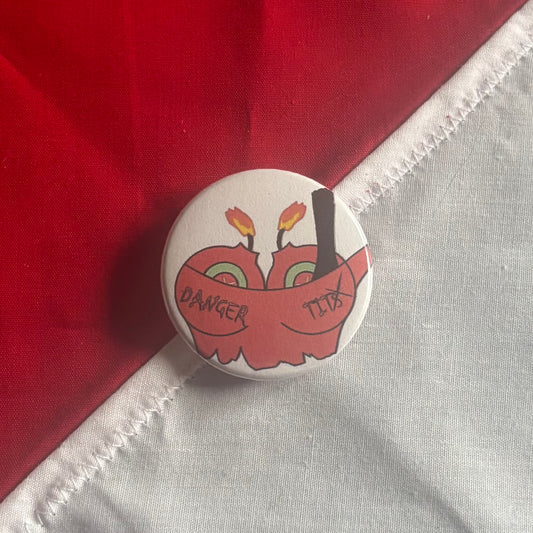 Danger Tits - Hazbin Hotel Badge
