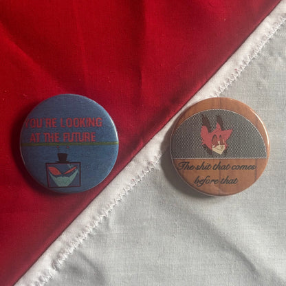 Future Shit - Hazbin Hotel Badge Pair