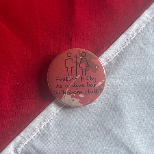 Feeling Filthy - Hazbin Hotel Badge