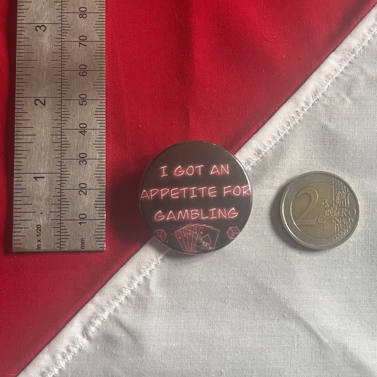 Gambling & Sampling - Hazbin Hotel Badge Pair