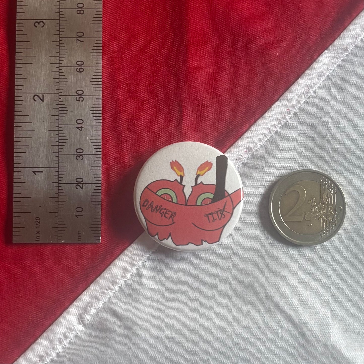 Danger Tits - Hazbin Hotel Badge