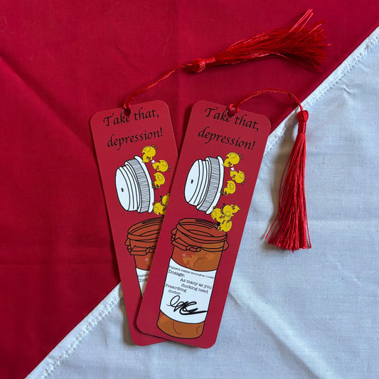 Take That, Depression! - Hazbin Hotel Tassel Bookmark