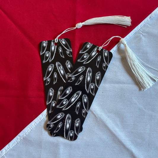 Ghost Glitch Tassel Bookmark