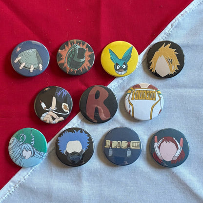 My Hero Academia Character Badges