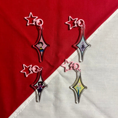 Crystal Gem Diamonds - Steven Universe Charms