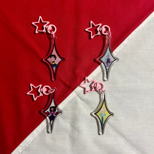 Crystal Gem Diamonds - Steven Universe Charms