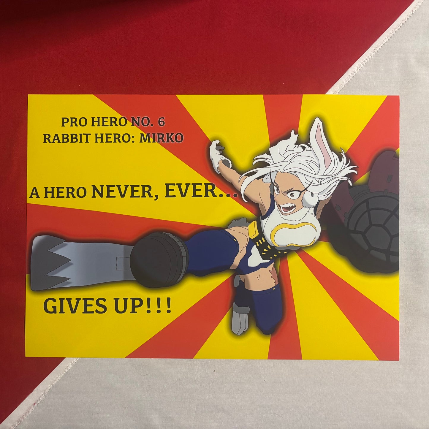 Never Give Up - My Hero Academia Print