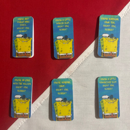 Smug Spongebob Magnetic Bookmarks