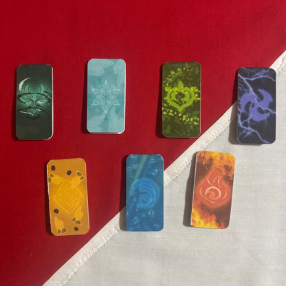 Genshin Impact Elements Magnetic Bookmarks