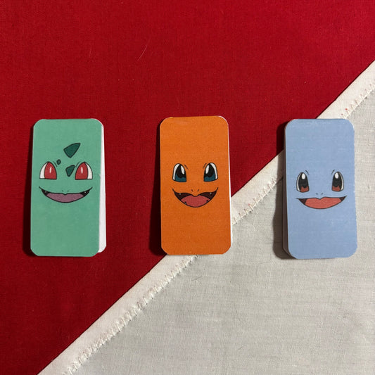 Pokémon Starters Magnetic Bookmarks